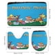 thumbnail image 3 of Los osos montañeses-theme 4-Piece Shower Curtain Set with Rugs, Waterproof Bathroom Decor Set Includes Bath Mat, U-Shaped Rug, Toilet Lid Cover and Curtain with Hooks, 3 of 6