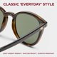 thumbnail image 3 of Gafas de sol Le Specs Bandwagon Black Tort clásico, 3 of 7