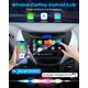 thumbnail image 2 of Estéreo para auto Jufodrca 9" inalámbrico CarPlay Android Auto 4 GB+64 GB, 2 of 9
