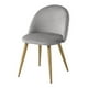 thumbnail image 5 of Pack 4 Sillas Comedor Sitial Terciopelo Acolchada Gris, 5 of 6
