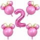 thumbnail image 2 of Decoración de fiesta de Cumpleaños Minnie Theme Cabeza de ratón Globos de papel de aluminio Scolor, 2 of 2