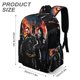 thumbnail image 3 of El Caballero Oscuro-theme Backpack, Campus style schoolbag Bookbag with Adjustable Shoulder Straps And Large Zip Compartment, Unisex Travel Bags.42x30x15cm, 3 of 6