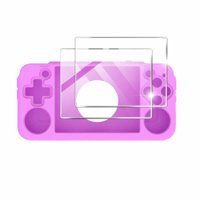 Genérico - 2-In-1Cubierta Protectora De Silicona Antiarañazos Y Protector De Pantalla Para El Accesorio Anbernic Rg35Xx H-Morado