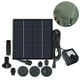 thumbnail image 2 of Fuente para baño de pájaros, kit de panel de bomba de agua con energía solar, bomba de agua sumergible para baño de pájaros, pecera, estanque pequeño, decoración de jardín., 2 of 8