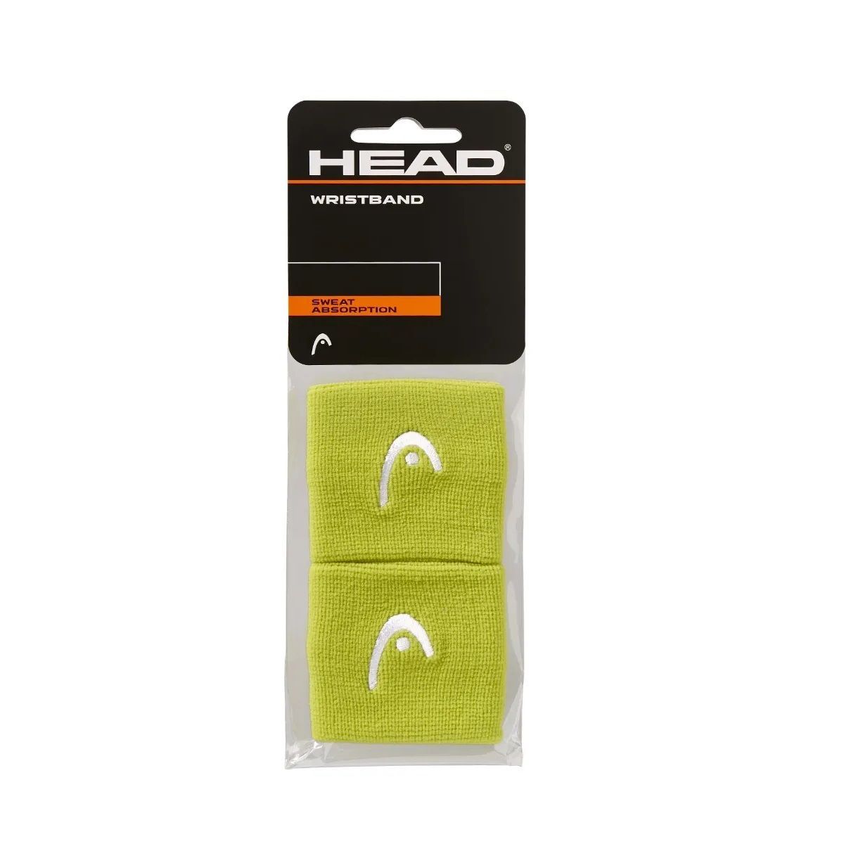 Muñequera Head 2.5'' Amarilla X2 Tenis Padel