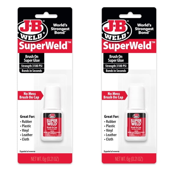 Tapa para cepillar Superglue J-B Weld SuperWeld, 6 ml, 2 unidades, transparente
