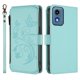 thumbnail image 2 of Funda Cartera Mariposa para [Motorola Moto G Play 2024 5G] con Soporte y Cremallera Verde menta, 2 of 6