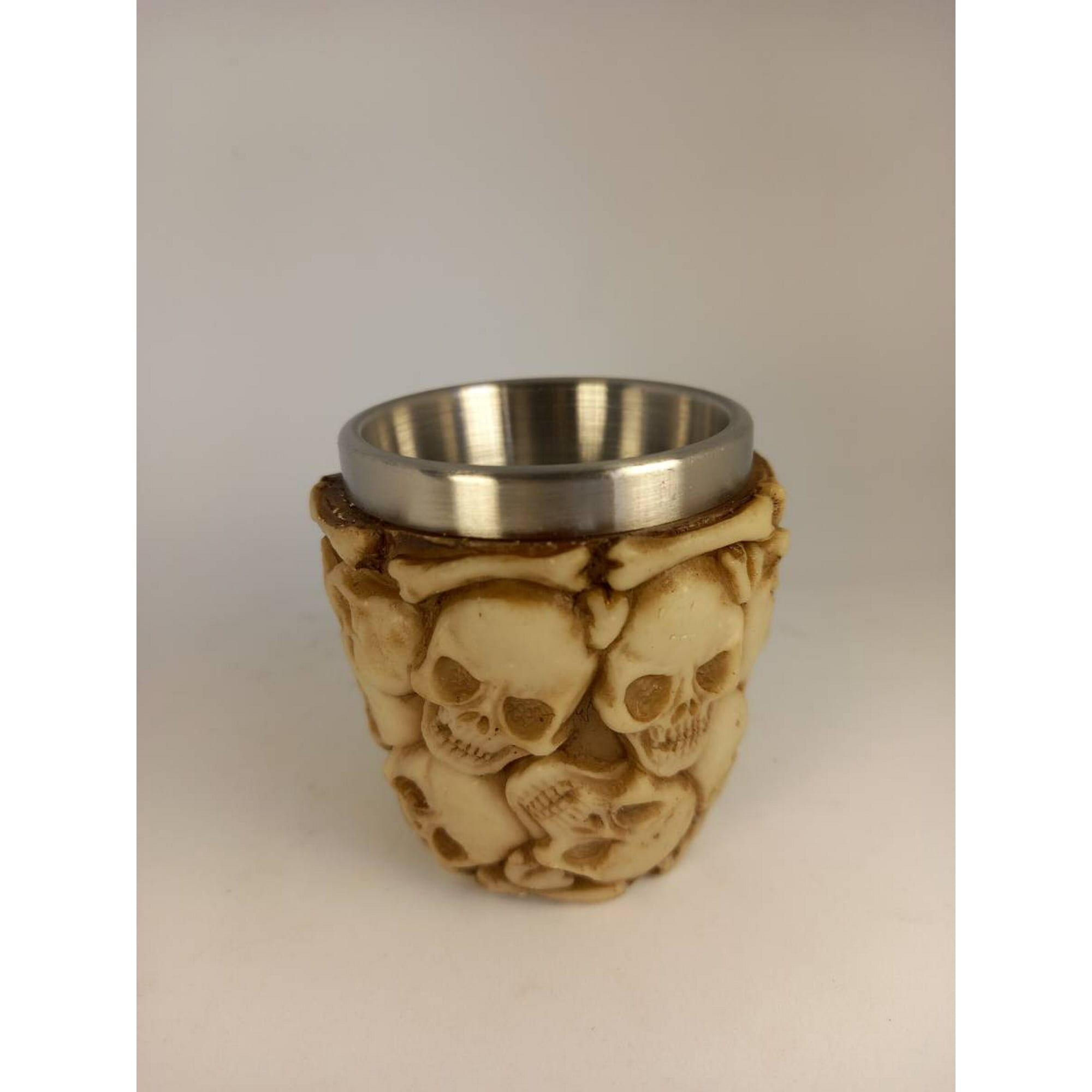 Mundo Eve - Vaso Calavera Acero Inox 50 Ml