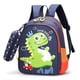 thumbnail image 1 of Children's Schoolbag With Pencil Case Cartoon Unicorn Dinosaur Kindergarten Backpack Lightweight Waterproof Backpack For Boys Girls Travel Backpack, 1 of 3