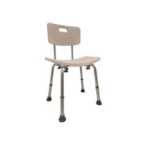 Maxcare - Silla De Ducha Baño Respaldo Extraíble Blanco