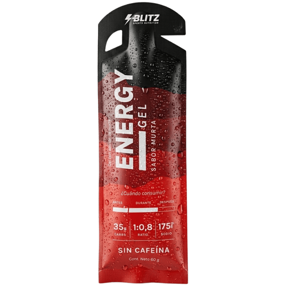 18x Gel Energético Murta | Sin Cafeína - BLITZ