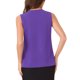 thumbnail image 3 of INSPIRE CHIC Blusa de Chifón sin Mangas con Cuello en V para Oficina de Mujer XS Púrpura, 3 of 6