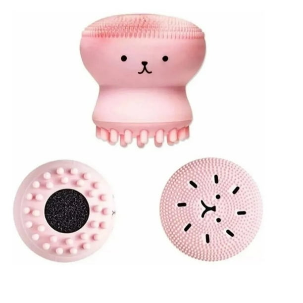Cepillo De Limpieza Facial Pulpo Esponja Exfoliante Silicona
