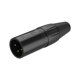 thumbnail image 1 of Conector canon XLR macho de 3 polos Negro, 1 of 2