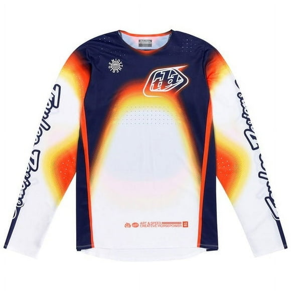 Polera troy lee se pro array white/navy