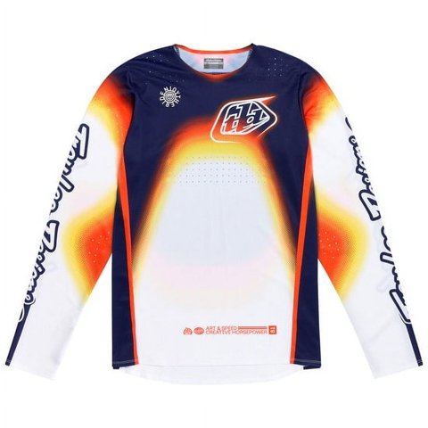 Polera Troy Lee Se Pro Array White/Navy