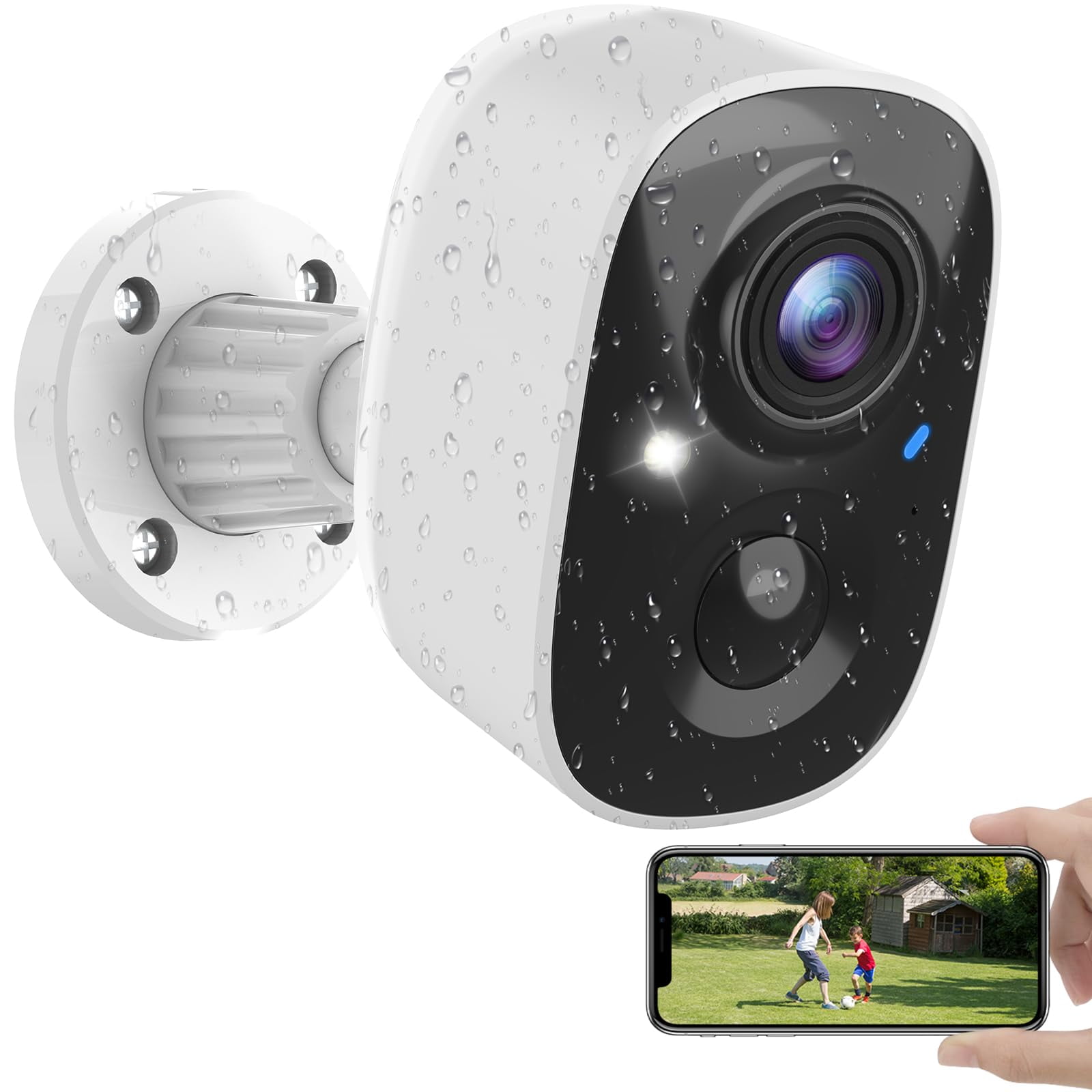 Cámara De Seguridad Maxiviz Wireless Outdoor 2k Color Night Vision