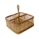 thumbnail image 4 of Cesta Para Utensilios De Bambú Y Ratán, Organizador De Cubiertos Para Escritorio, Fiesta, Encimera, Cuadrada, 4 Rejillas, 4 of 5