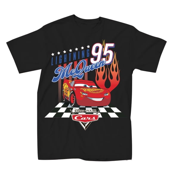 Camiseta Disney Lightning McQueen 95 Llamas Negra Talla L