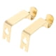 thumbnail image 2 of Juego de 2 piezas ajustable metal cortina poste barra soporte de pared gancho titular de oro, 2 of 3