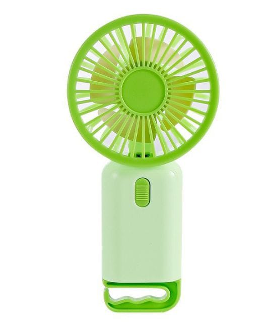 Casa Pagoda - Ventilador Portátil Recargable Con Diseño Multifuncional Verde
