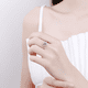 thumbnail image 5 of Anillos de Corazón Ajustables para Mujer de 1 a 2 Uds Color D VVS1 Anillos de Compromiso y Boda de Moissanita, Anillos de Diamante de Moissanita Corte Redondo con Certificado y Caja de Joyería, 5 of 8