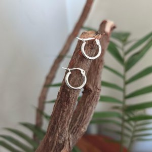 Bendito Amor - Argollas De Plata 15Mm (Apertura Y Cierre Fácil)