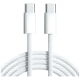 thumbnail image 1 of Cable tipo-c a tipo-c, 2m, 60w, trenzado Blanco, 1 of 3