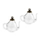 thumbnail image 1 of 2Pcs Mini Tetera Botella De Cristal Vacía Deseando Vial Colgante Charms Craft Brass, 1 of 5