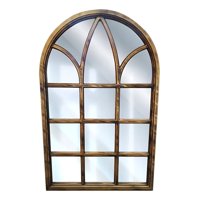 Genérico - Espejo Decorativo Dorado Envejecido Ventana Catedral Jhn