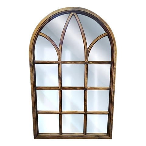 Genérico - Espejo Decorativo Dorado Envejecido Ventana Catedral Jhn