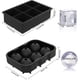 thumbnail image 5 of Juego de 2 bandejas para cubitos de hielo, moldes de silicona para hacer bolas de hielo de whisky, cuadrados y grandes, para cócteles y bourbon, reutilizables y sin BPA., 5 of 8