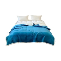 Todo Para El Hogar - Frazada Otoño Invierno Con Chiporro 1.5 Plaza Azul