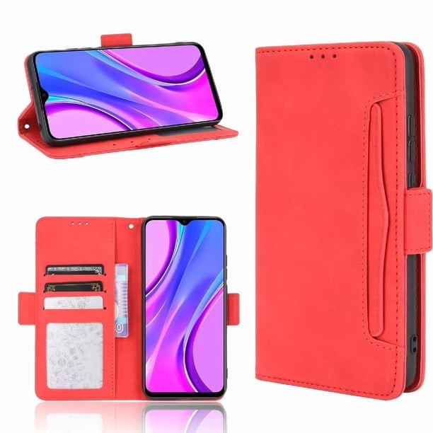 Funda Cartera Magnética para Xiaomi Redmi 10A- Tarjetero Desmontable, Cuero PU, Soporte