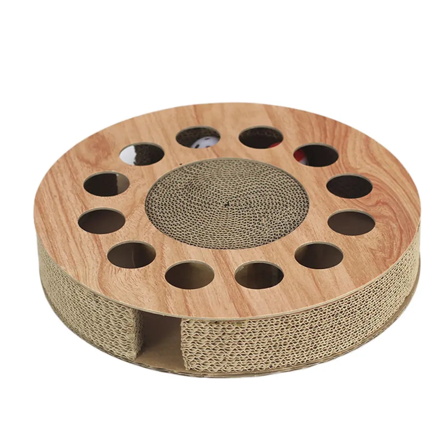 Genérico - Rascador Redondo Interactivo Con Pelotas Para Gatos