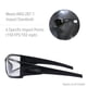thumbnail image 4 of Lentes de seguridad Uvex Hypershock, armazón transparente y lente azul, 4 of 6