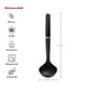 thumbnail image 2 of Cucharón para sopa KitchenAid Classic, de nailon negro, resistente al calor, 2 of 5