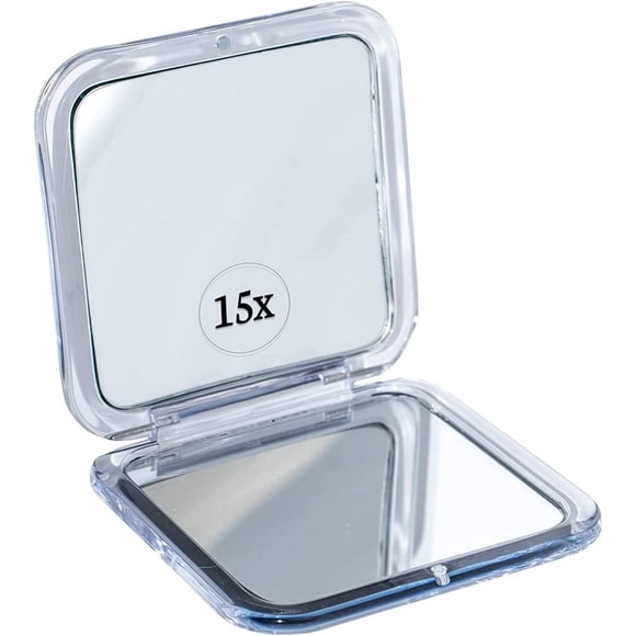 Espejo de Aumento MIRRORVANA Pequeño Compacto 15X para Viaje