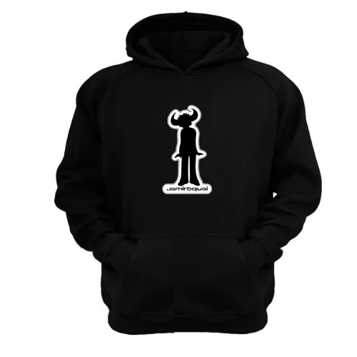 Genérico - Polerón Canguro Jamiroquai Negro Talla M Unisex