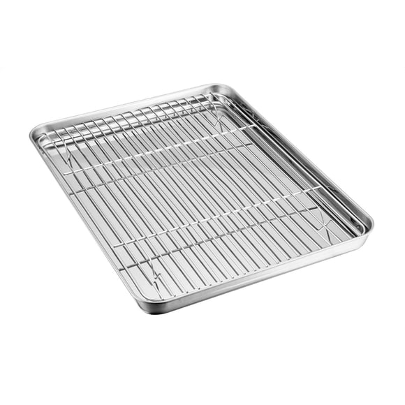 Bandeja para hornear TeamFar 41x30x2,5 cm con rejilla para enfriar