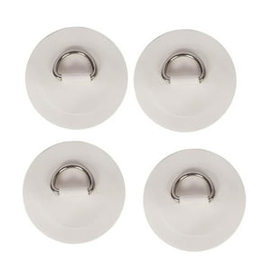 Genérico - 4 Uds. Almohadilla De Anillos D Kayaks Barcos Sin Respaldo Adhesivo Canoas Balsas D Anillos Parche