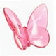 thumbnail image 2 of Figura De Mariposa De Cristal, Figura De Mariposa Voladora Para Estantería, Escritorio De Casa, Color Rosa, 2 of 5