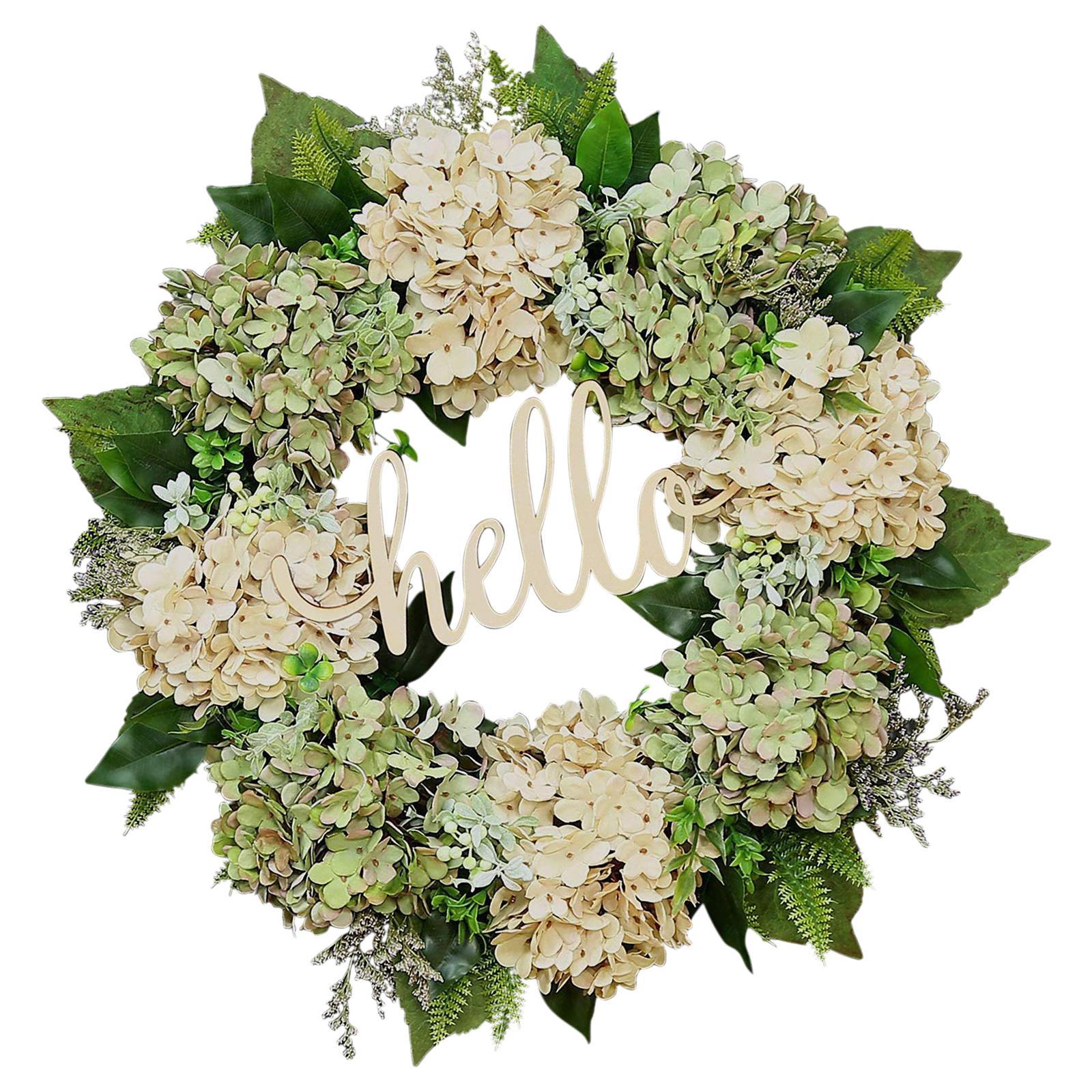 Magideal - Guirnalda De Puerta Flores De Granja Guirnalda De 15.75 Pulgadas Decorativo Para Festival Decoración De Boda Regalo Inauguración D