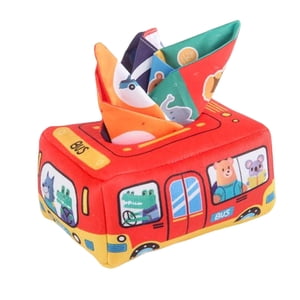 Magideal - Caja De Pañuelos De Juguete, Pañuelos Arrugados, Juguetes Educativos Para Preescolar, Juguetes Sensoriales Arrugados, Bufandas Coloridas De Baile , Iac Coche