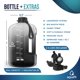 thumbnail image 4 of Botella de agua AQUAFIT de 1 galón (3,78 L) con marcador de tiempo y 2 tapas, 4 of 8