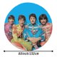 thumbnail image 5 of The Beatles Mantel Redondo con Estampado Icónico de Temática, Se Adapta a la Mayoría de Mesas, Fácil de Cuidar, Regalo Perfecto para Aficionados, Amigos y Familia.180cm, 5 of 5