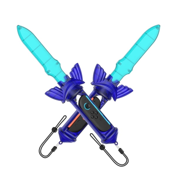 Juego de Espadas de Detección de Movimiento en Paquete de 2 para Switch 2 Controlador con Ranura de Almacenamiento para Cartucho de Juego