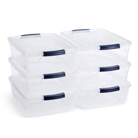 Contenedores De Almacenamiento Rubbermaid Cleverstore 17 L (Paquete De 6)