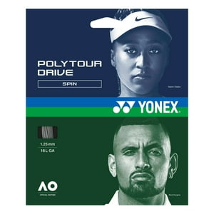 Cuerda De Tenis Yonex Polytour Drive 16L/1.25Mm Silver 12 Mt