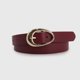 thumbnail image 2 of Cinturón Mujer Hebilla Oval Chic Elegante rojo Talla Única, 2 of 5